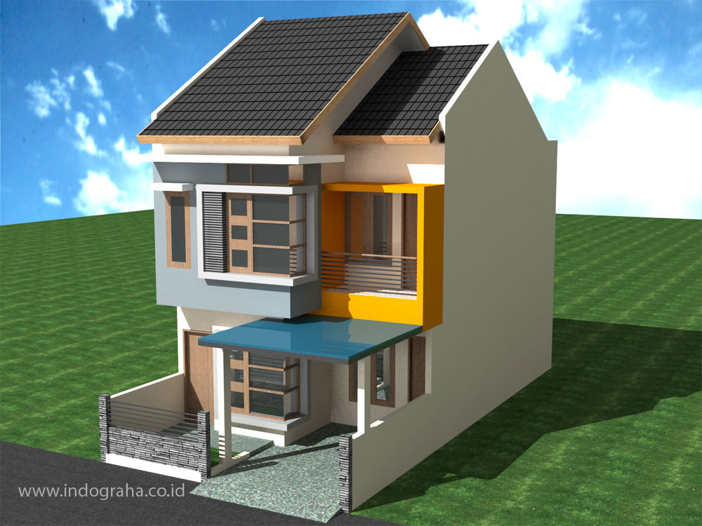 gambar rumah minimalis tingkat 3 warna