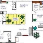 Contoh Denah Rumah Minimalis 1 Lantai 3Kamar Tidur