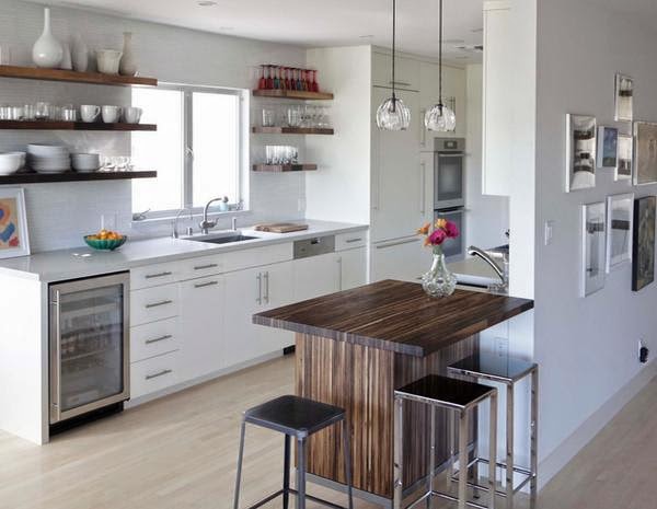 Desain dapur dan ruang makan modern