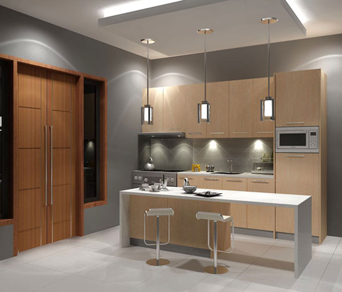 Model Desain Interior Dapur Minimalis Elegan