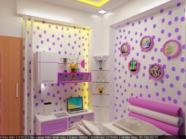 Desain Kamar Tidur Anak Perempuan