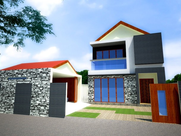 gambar rumah tingkat unik