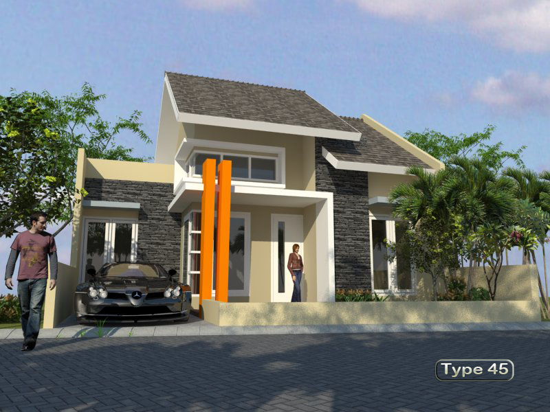 Desain Rumah Type 45