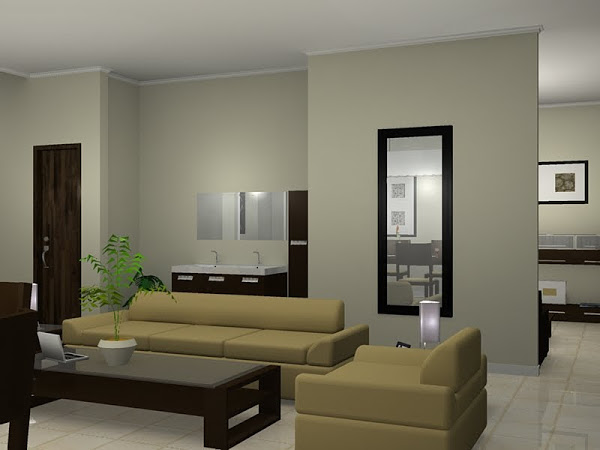 Desain Interior Ruang Tamu Mungil Minimalis
