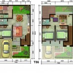 Gambar Denah Rumah Minimalis 2 lantai