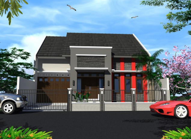 Gambar Rumah Minimalis 1 Lantai 3 Kamar Tidur