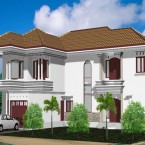 Rumah Mewah 2 Lantai Tampak Samping