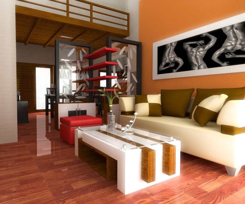 interior Ruang tamu Minimalis Modern elegan