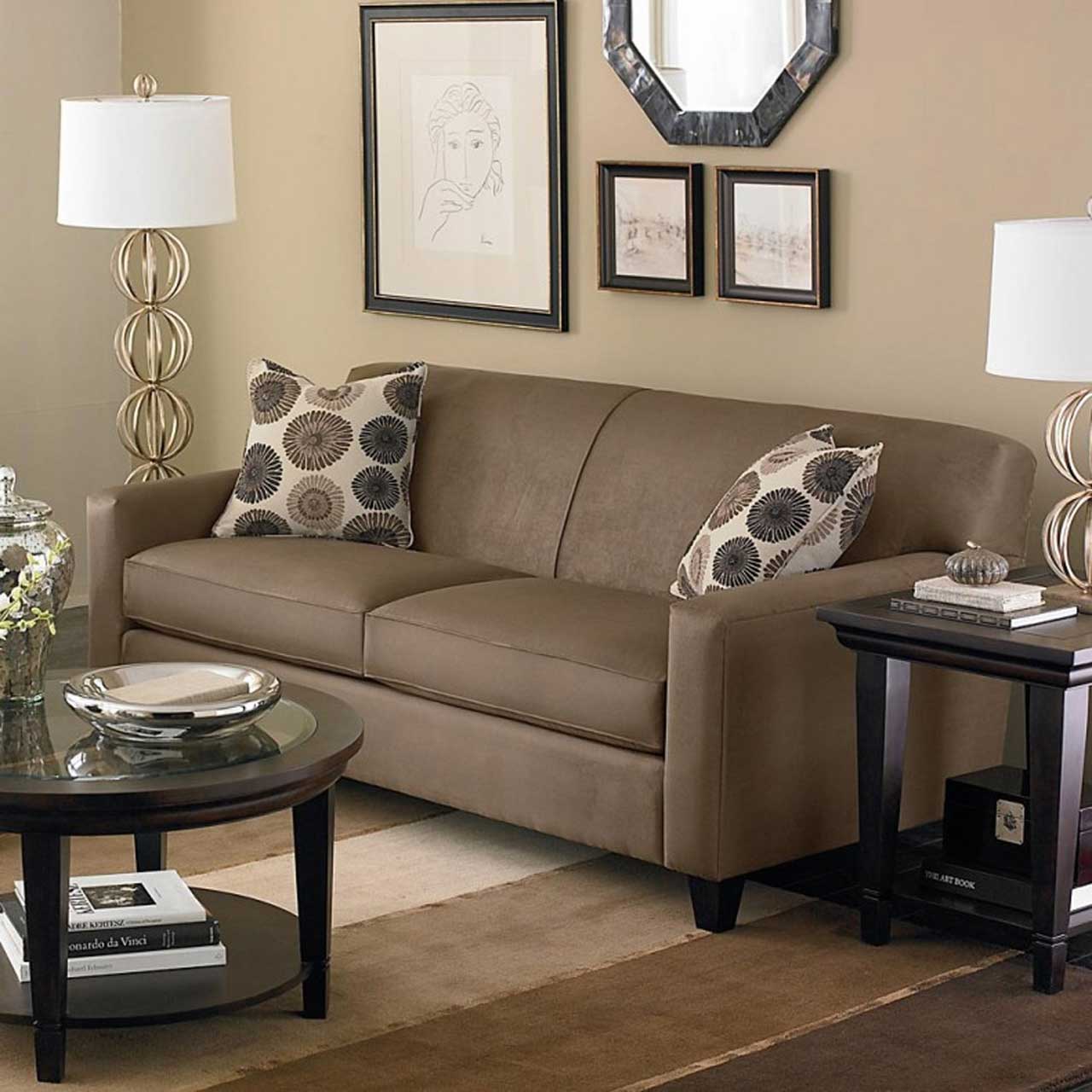 interior Ruang tamu Minimalis Modern dengan Sofa