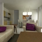 Interior Ruang Tamu Mungil minimalis elegan