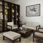 Interior Ruang Tamu Mungil minimalis elegan sederhana