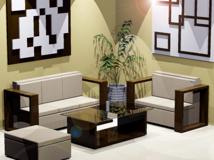 Interior Ruang Tamu Mungil minimalis modern