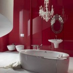 Gambar Kamar Mandi Minimalis Sederhana Merah