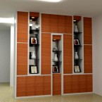 Lemari Hias Ruang Tamu Minimalis kayu
