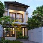 Rumah 2 Lantai Memanjang Ke Belakang Tampak Depan