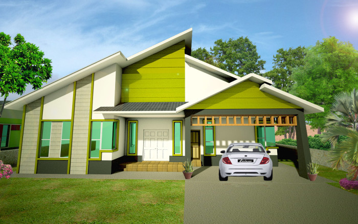 denah rumah minimalis 1 lantai 3 kamar tidur
