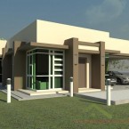 Desain Rumah Minimalis Modern 1 Lantai Dengan 3 Kamar Tidur