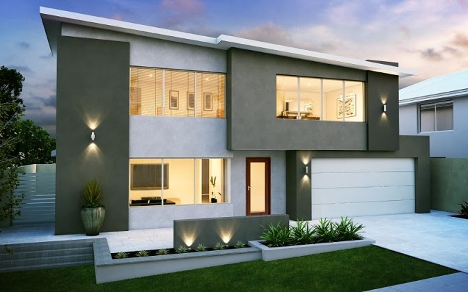 Desain Rumah Minimalis Mewah 2 Lantai Modern