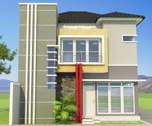 Rumah minimalis tipe 45 2 lantai bernuansa modern