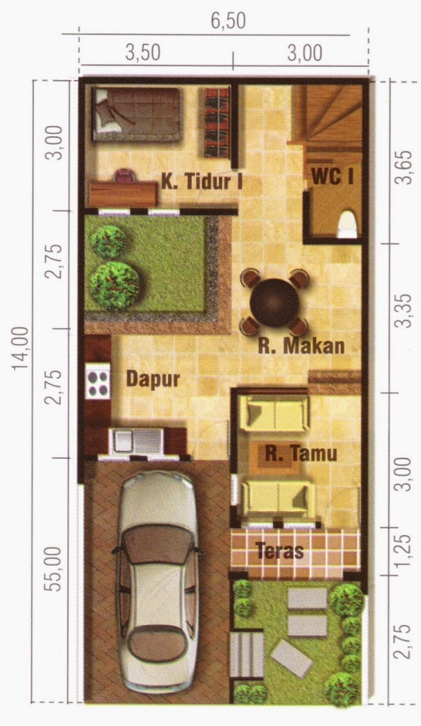 Gambar Sketsa Rumah