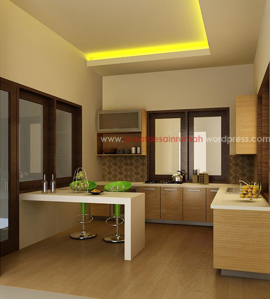 Contoh desain dapur rumah minimalis modern