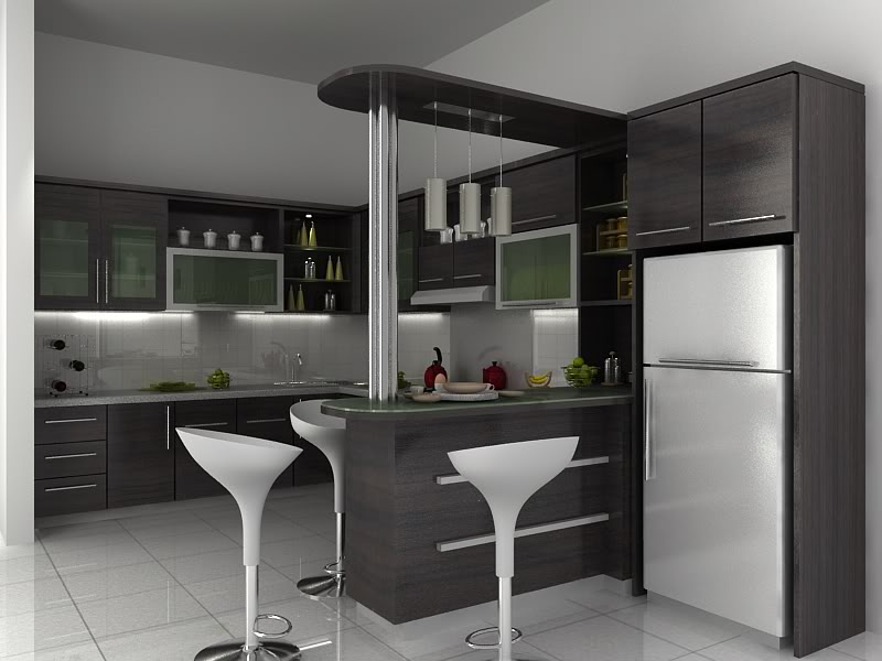 Contoh desain dapur rumah minimalis modern