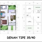 Denah Rumah Minimalis 3 Kamar Tidur