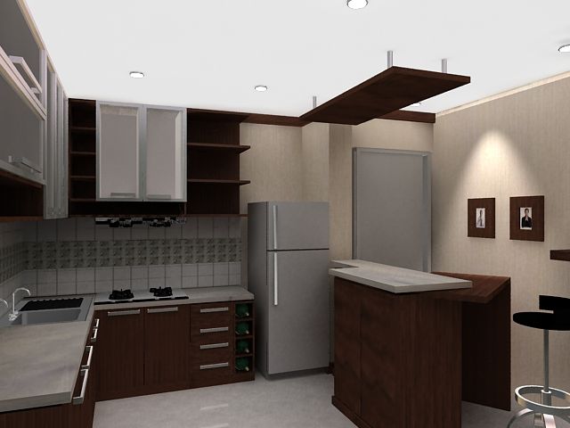 Contoh desain dapur rumah minimalis modern