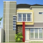 Desain Rumah Minimalis 2 Lantai Tanpak Depan