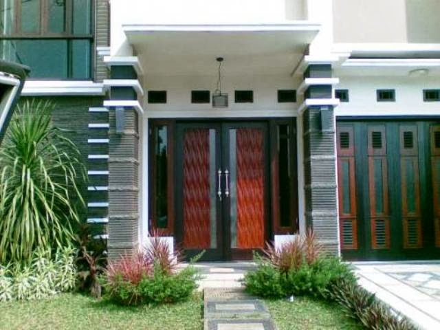 teras minimalis depan Hijau 