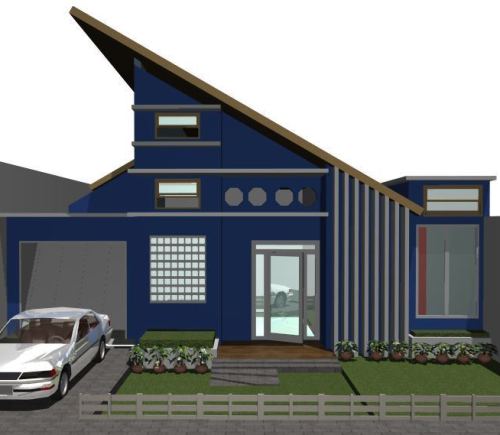 Gambar Atap Rumah Model Miring Cantik
