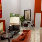 Gambar Interior Ruang Tamu Rumah Minimalis Memanjang