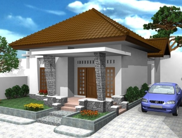 Gambar Rumah Bagus Ada Garasi Mobil