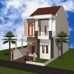 gambar rumah minimalis tingkat warna lembut