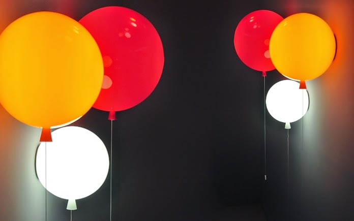 Lampu dinding balon Kamar tidur anak unik
