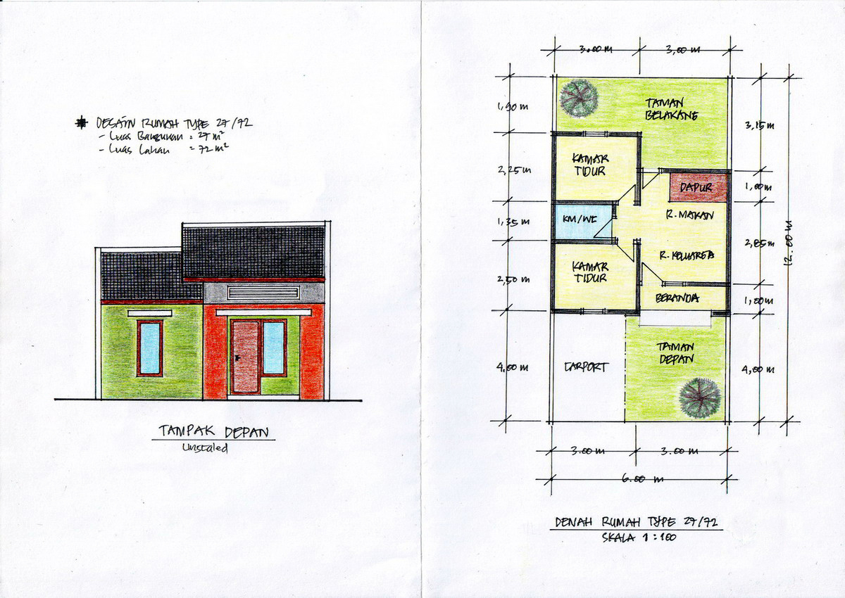 Gambar Sketsa Rumah