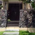 Desain Pagar Rumah Minimalis Batu Alam