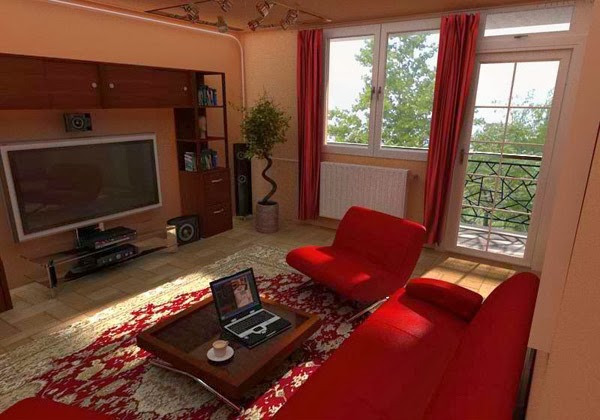 Home Interior Rumah Ruang Tamu Mungil