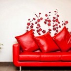 Motif Wallpaper Dinding Merah