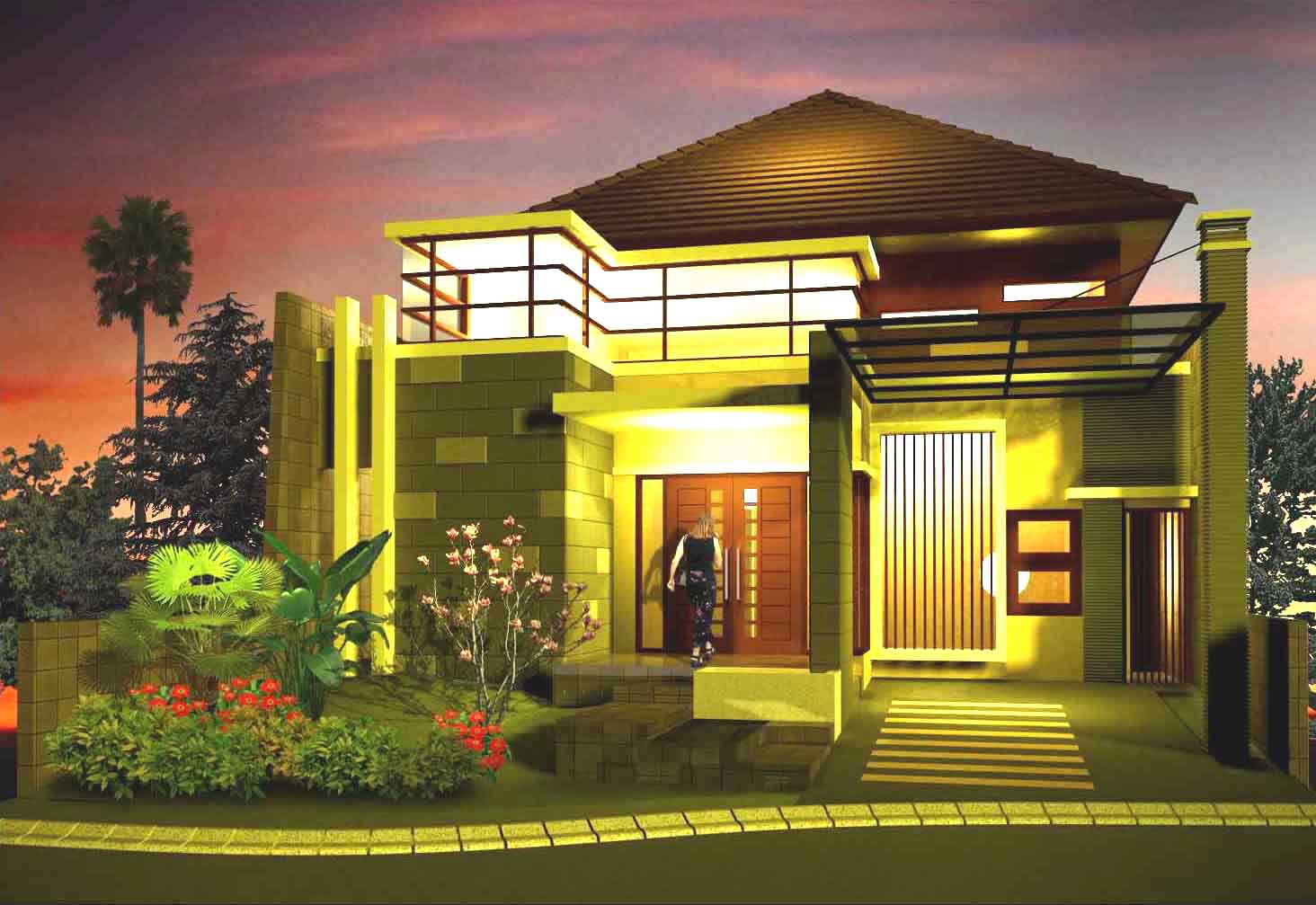 Desain Rumah Kecil Mewah Cantik