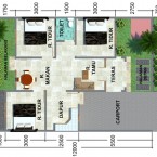 denah rumah minimalis 3 kamar tidur