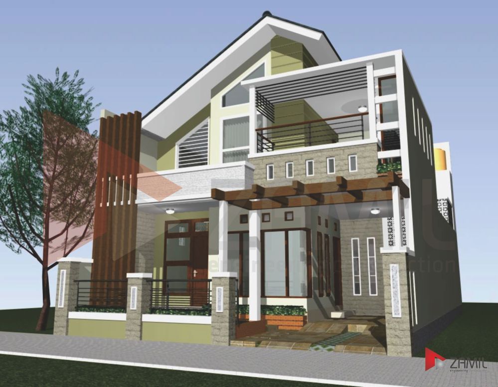 Rumah Minimalis 2 Lantai Modern Indah