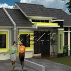 rumah type 45 modern indah