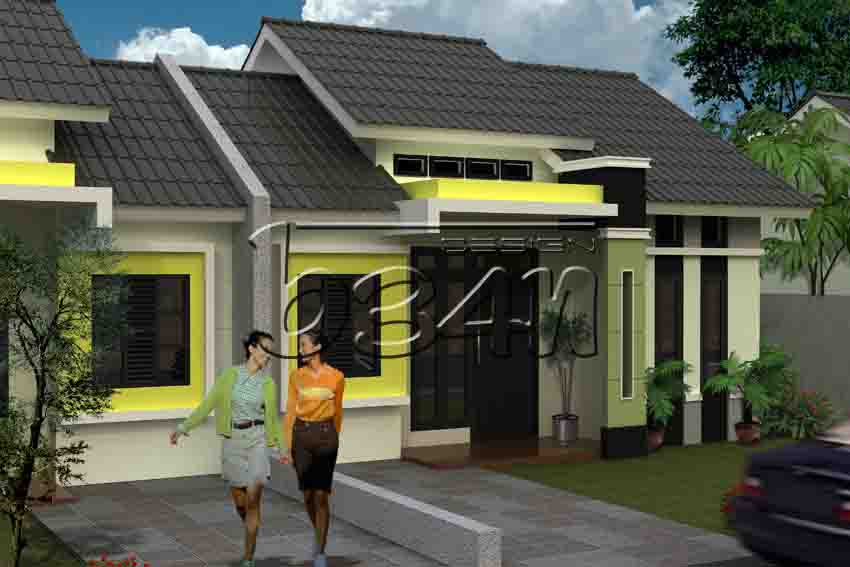 rumah type 45 modern indah