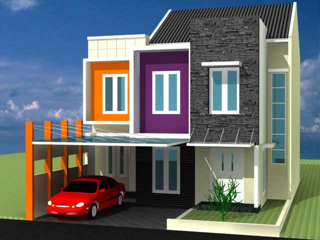 Gambar Rumah Minimalis Terbaik Terbaru 2 Lantai Cantik
