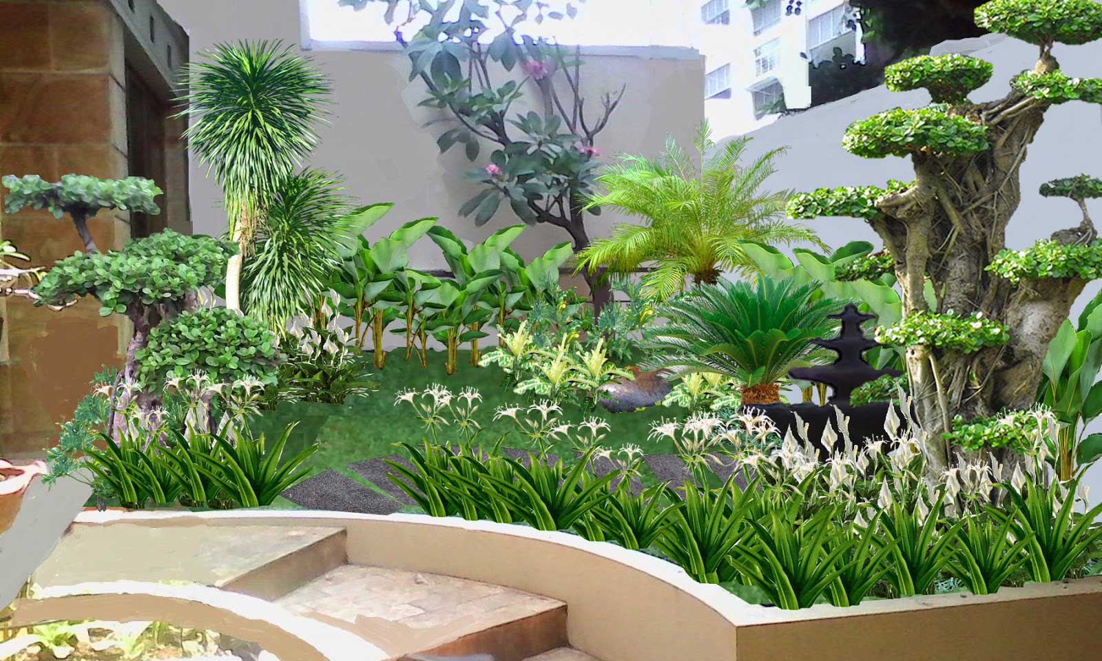 Model Taman Depan Yang Asri dan Rapi